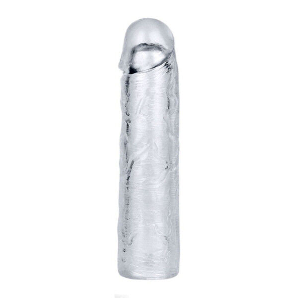 Crystal Clear Cock Sleeve - Large | Hot Candy