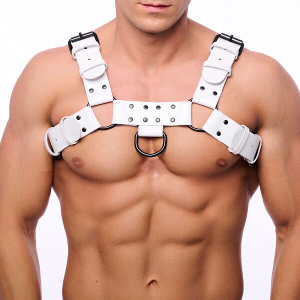 The Red Bulldog Harness - White | Tom Rockets