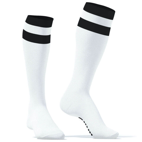 SneakXX Long Socks - Hard Black On White | Tom Rockets