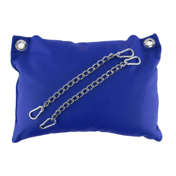 Blue Sling Leather Pillow | Hot Candy English
