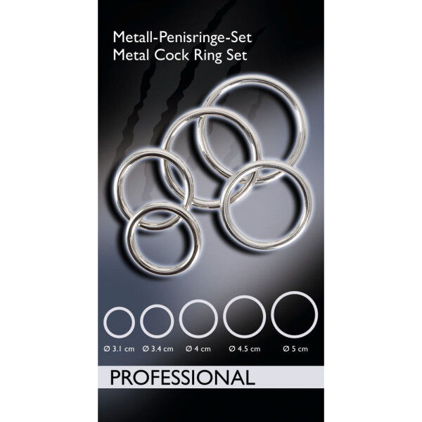 Professional Metal Cock Ring Set | Hot Candy