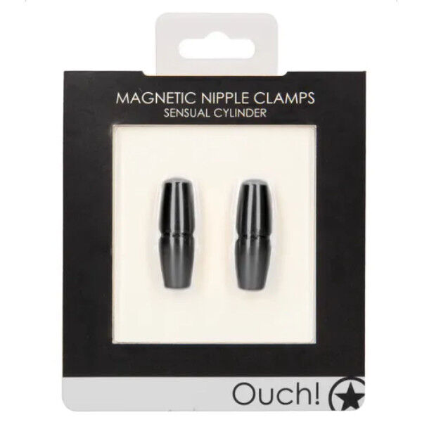 Magnetic Cylinder Nipple Clamps Black | Hot Candy