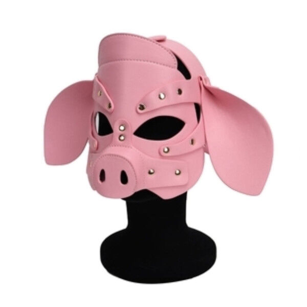 Kunstleder Piggy Mask Pink | Tom Rockets