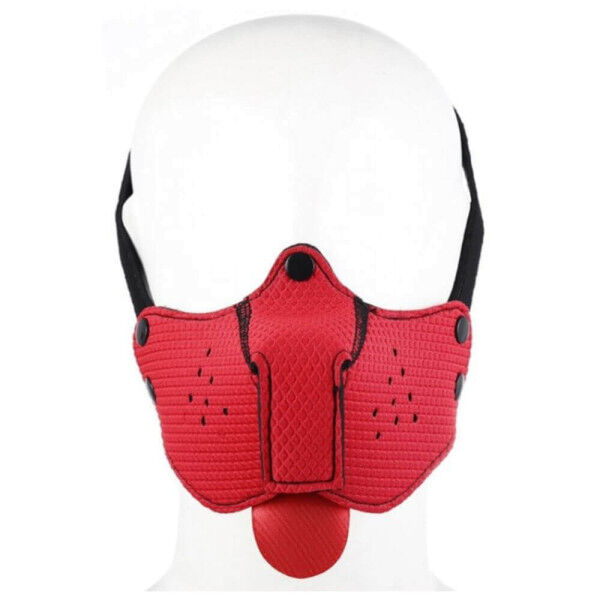 Red Puppy Neoprene Muzzle | Hot Candy English