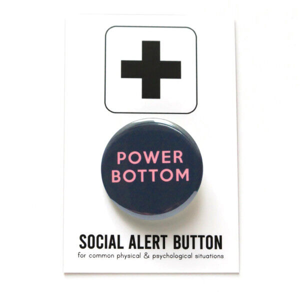 Anstecker Button - Power Bottom | Tom Rockets